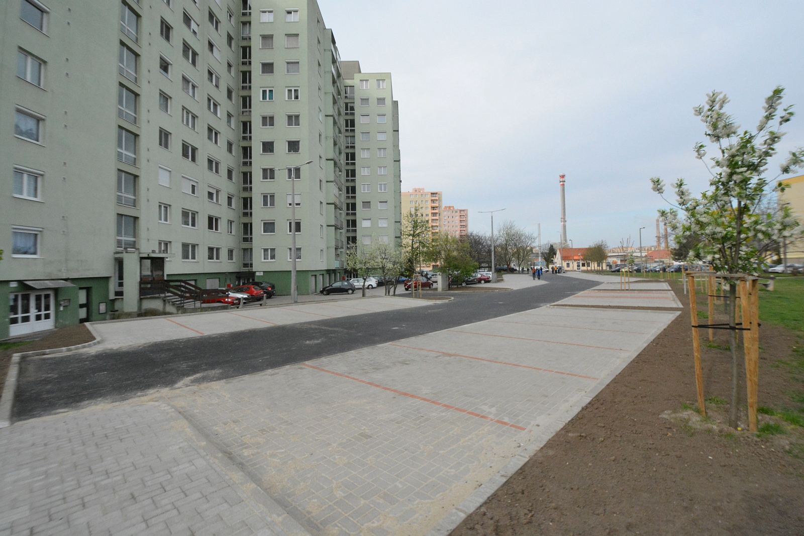 Elkészültek az új parkolók a Gőzmalom utcában